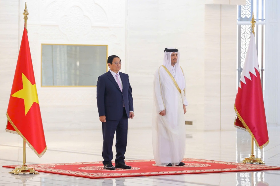 Lễ đón chính thức Thủ tướng Phạm Minh Chính tại Qatar - 7 Lễ đón chính thức Thủ tướng Phạm Minh Chính tại Qatar - 7