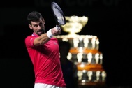 Djokovic phản ứng với cổ động viên Vương Quốc Anh ở Davis Cup
