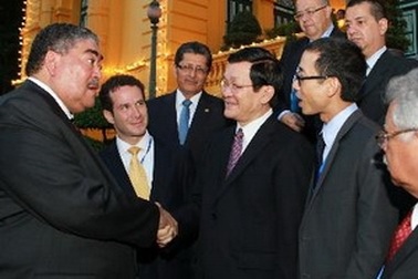 Chủ tịch nước tiếp trưởng đoàn các nước Mỹ Latinh