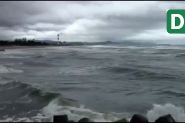 Bão số 2 gây mưa lớn, biển động mạnh ở Hà Tĩnh.