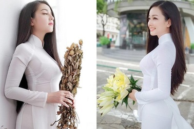 Nhan sắc nóng bỏng của cô gái chụp ảnh áo dài đẹp như Mai Phương Thúy