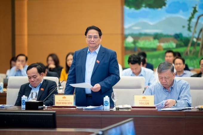 Thủ tướng Phạm Minh Chính phát biểu tại buổi làm việc