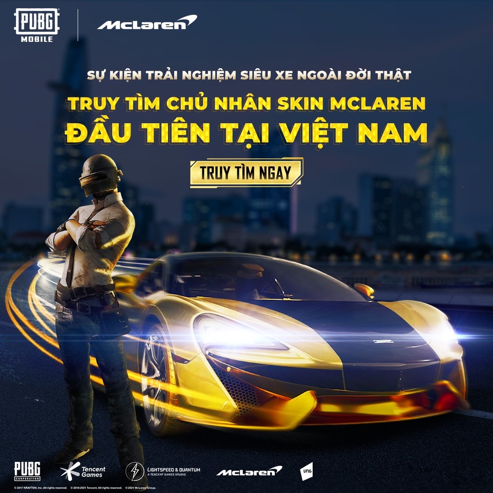 Hợp tác hãng xe MCLAREN, PUBG Mobile tung sự kiện siêu hấp dẫn làng game tháng 6 - 2 Hợp tác hãng xe MCLAREN, PUBG Mobile tung sự kiện siêu hấp dẫn làng game tháng 6 - 2