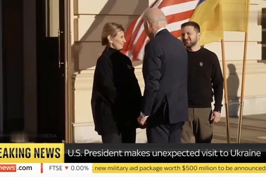 Tổng thống Mỹ Biden bất ngờ đến Ukraine