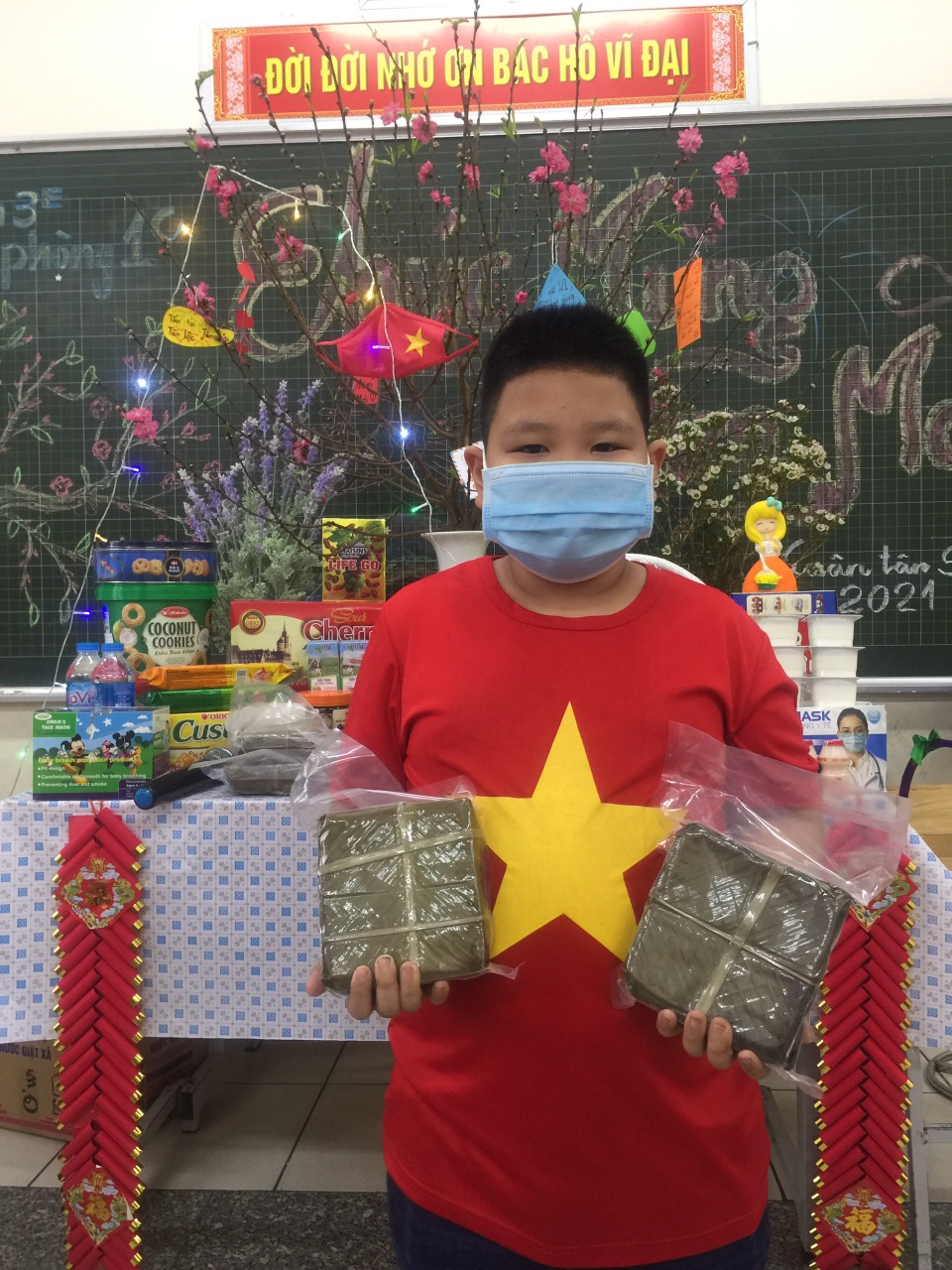 Kịch bản giao thừa của học sinh khu cách ly Trường tiểu học Xuân Phương - 4 Kịch bản giao thừa của học sinh khu cách ly Trường tiểu học Xuân Phương - 4