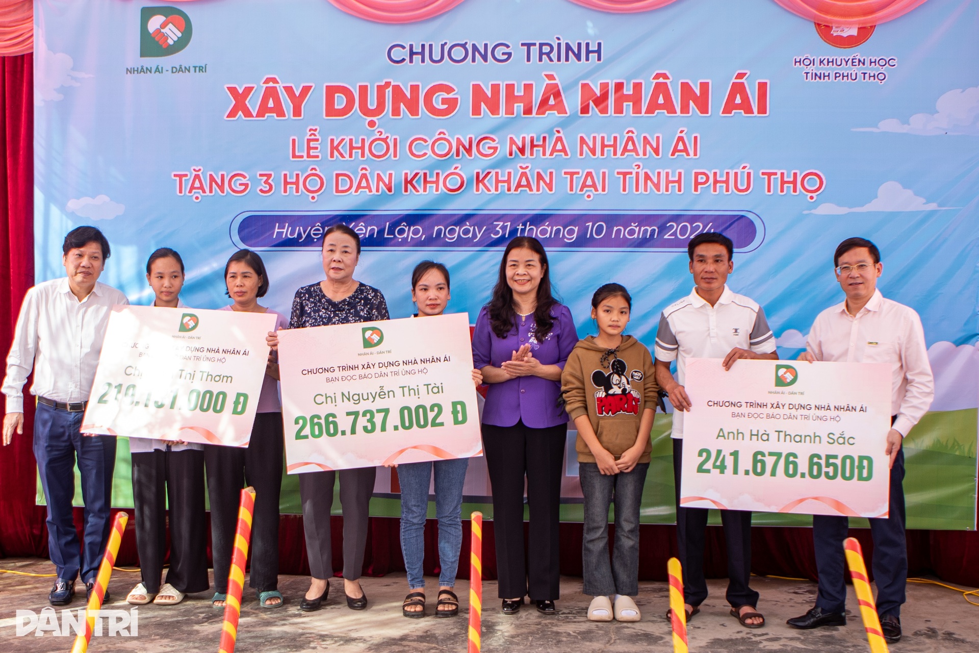 Báo Dân trí khởi công 5 ngôi nhà Nhân ái tại Phú Thọ, Bắc Giang - 5 Báo Dân trí khởi công 5 ngôi nhà Nhân ái tại Phú Thọ, Bắc Giang - 5