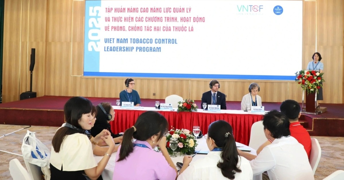 Đào tạo cán bộ nòng cốt về phòng chống tác hại thuốc lá