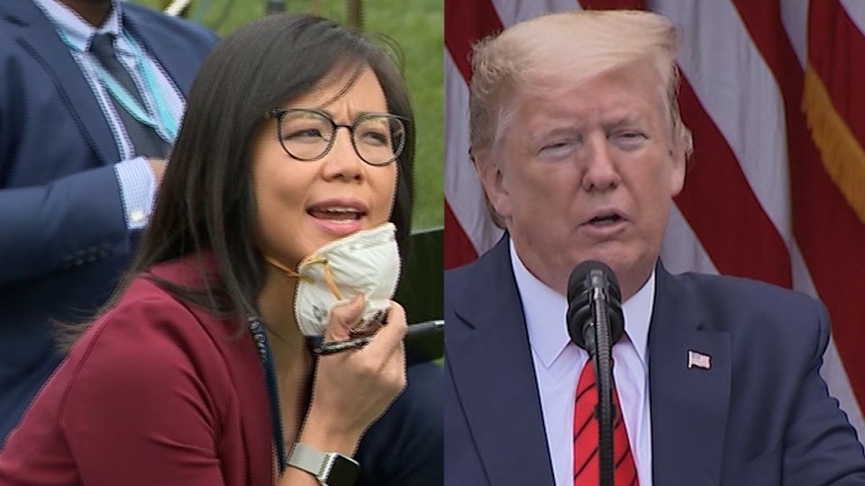 Ông Trump mắng phóng viên: Hãy hỏi Trung Quốc về dịch Covid-19 - 1 Ông Trump mắng phóng viên: Hãy hỏi Trung Quốc về dịch Covid-19 - 1