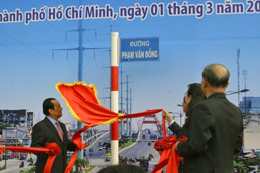 TPHCM: Trang trọng lễ đặt tên đường Phạm Văn Đồng