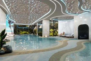 Xuất hiện bể bơi công nghệ BioDesign tại tháp căn hộ cao cấp The Fibonan