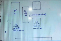Sơ đồ bản vẽ nơi bà Nhàn để tiền tại phòng làm việc cựu Chủ tịch Đồng Nai