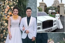 Cô dâu đeo vàng "trĩu cổ" ở lâu đài Nam Định: "Bố mẹ cho 200 cây vàng và 2 bìa đỏ"