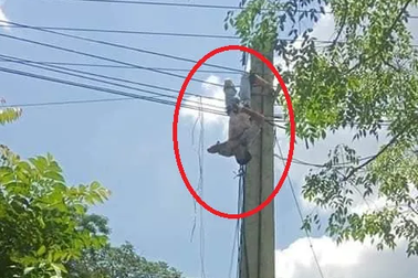 "Giải cứu" xe tải vướng dây điện, tài xế bị điện giật trọng thương