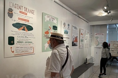 Thảm họa chất độc da cam dưới nét vẽ của cô gái Việt kiều Pháp