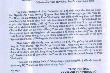 Qua Facebook, Bộ trưởng Y tế giúp con của chiến sĩ Trường Sa