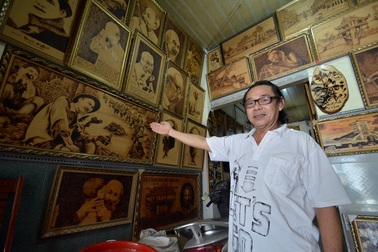 Ngắm những tác phẩm quý giá về Bác Hồ vẽ bằng bút lửa