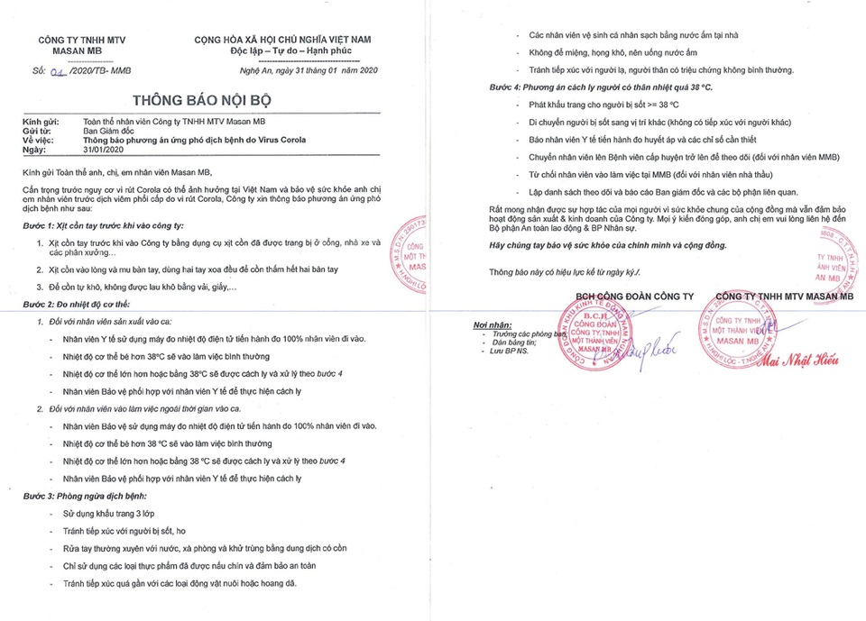 Dịch bệnh corona: Doanh nghiệp sắm máy sát khuẩn, cách ly chuyên gia Trung Quốc - 3 Dịch bệnh corona: Doanh nghiệp sắm máy sát khuẩn, cách ly chuyên gia Trung Quốc - 3