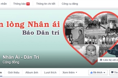 Báo Dân trí ra mắt Fanpage Nhân ái trên Facebook
