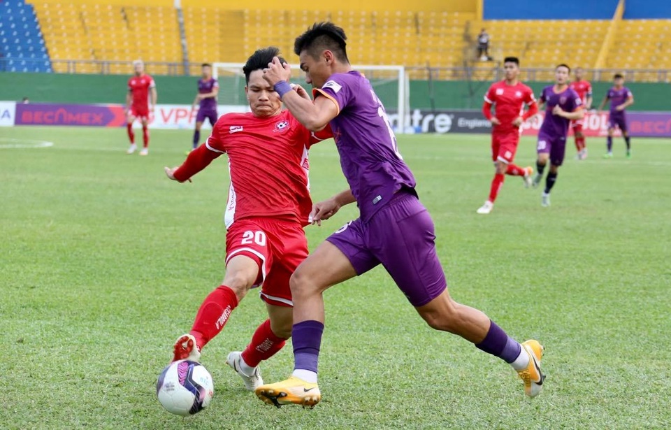 Tiến Linh bế tắc, B.Bình Dương thất thủ trước CLB Hải Phòng - 1 Tiến Linh bế tắc, B.Bình Dương thất thủ trước CLB Hải Phòng - 1