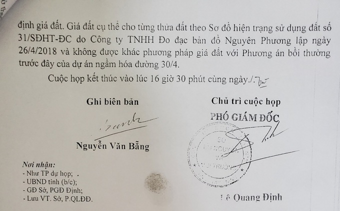 Sở TN&MT đã chủ trì cuộc họp lấy ý kiến của các đơn vị liên quan để nghiên cứu, góp ý về việc UBND TP Tây Ninh tham vấn phương án giá đất cụ thể để tiến hành bồi thường cho ông Lưu Văn Thắng và các đồng thừa kế.
