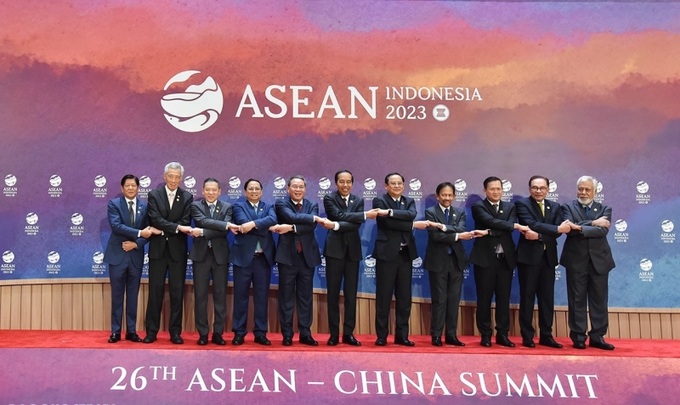Lãnh đạo các nước dự các Hội nghị cấp cao ASEAN-Trung Quốc lần thứ 26.