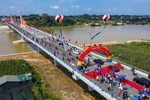 Khánh thành cầu Vĩnh Phú kết nối Vĩnh Phúc và Phú Thọ