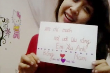 Clip tỏ tình "siêu" ấn tượng của 9X xinh xắn