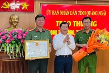 Thưởng nóng cho lực lượng phá nhanh vụ án bắn 2 nữ lao công