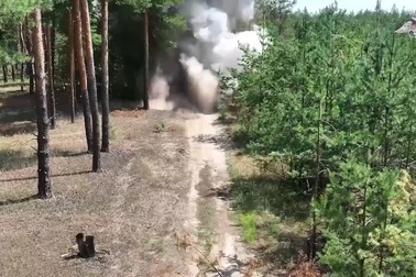 Quân đội Nga rà phá mìn và vật liệu nổ ở Krasny Liman