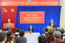 Bộ trưởng Đào Ngọc Dung tiếp xúc cử tri nơi cư trú