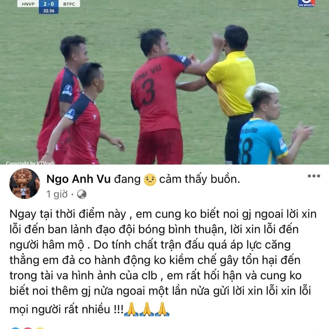 VFF khẳng định sẽ xử lý nghiêm vụ cựu cầu thủ V-League đấm trọng tài - 2 VFF khẳng định sẽ xử lý nghiêm vụ cựu cầu thủ V-League đấm trọng tài - 2