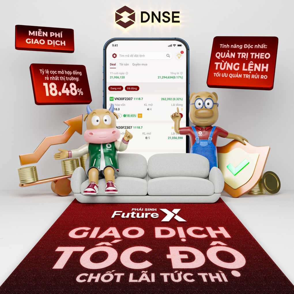 DNSE ra mắt sản phẩm chứng khoán phái sinh có tỷ lệ cọc chỉ 18,48% - 1 DNSE ra mắt sản phẩm chứng khoán phái sinh có tỷ lệ cọc chỉ 18,48% - 1
