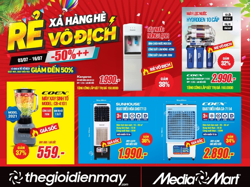 Siêu thị điện máy MediaMart xả hàng hè giảm sốc 50 % - 4 Siêu thị điện máy MediaMart xả hàng hè giảm sốc 50 % - 4