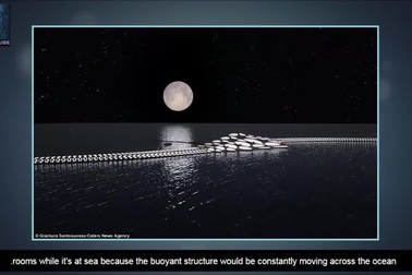 Khách sạn nổi trên mặt nước có thể đi vòng quanh thế giới