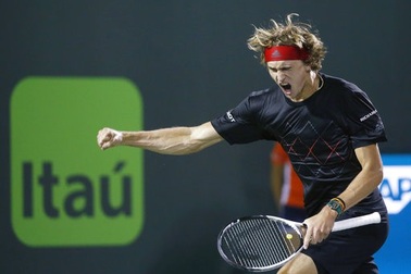 Miami Open: Loại Del Potro, Isner tranh cúp với "thần đồng" A.Zverev