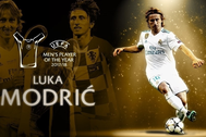 Vượt C.Ronaldo và Salah, Luka Modric giành giải Cầu thủ xuất sắc nhất UEFA