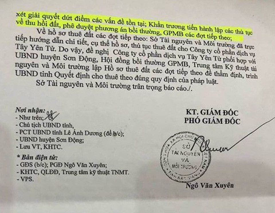 Thoát lao lý, lãnh đạo Sở Tài nguyên Bắc Giang nói gì với cơ quan điều tra? - 3 Thoát lao lý, lãnh đạo Sở Tài nguyên Bắc Giang nói gì với cơ quan điều tra? - 3