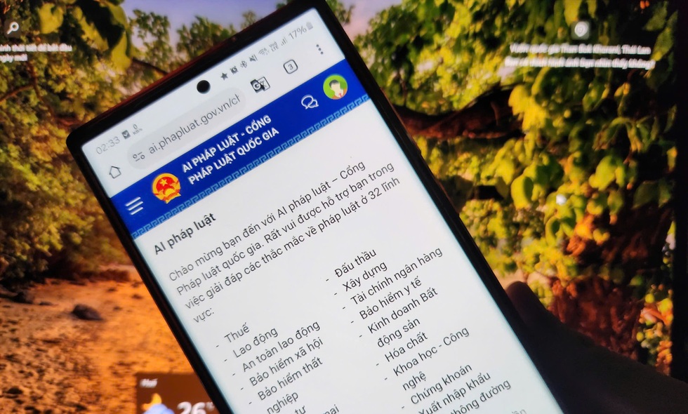 Cách dùng chatbot AI của Bộ Tư Pháp để giải đáp các thắc mắc về pháp luật
