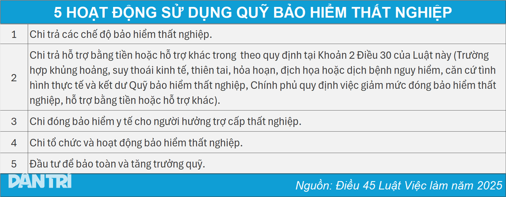 Quỹ Bảo hiểm thất nghiệp chi cho những khoản nào? Quỹ Bảo hiểm thất nghiệp chi cho những khoản nào?