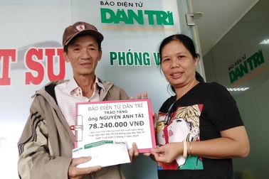 Bạn đọc Dân trí giúp người đàn ông độc thân nằm chờ chết hơn 78 triệu đồng