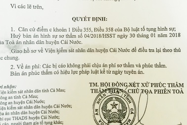 Cà Mau: Bị truy tố tham ô, nguyên kế toán Ủy ban thị trấn kêu oan!