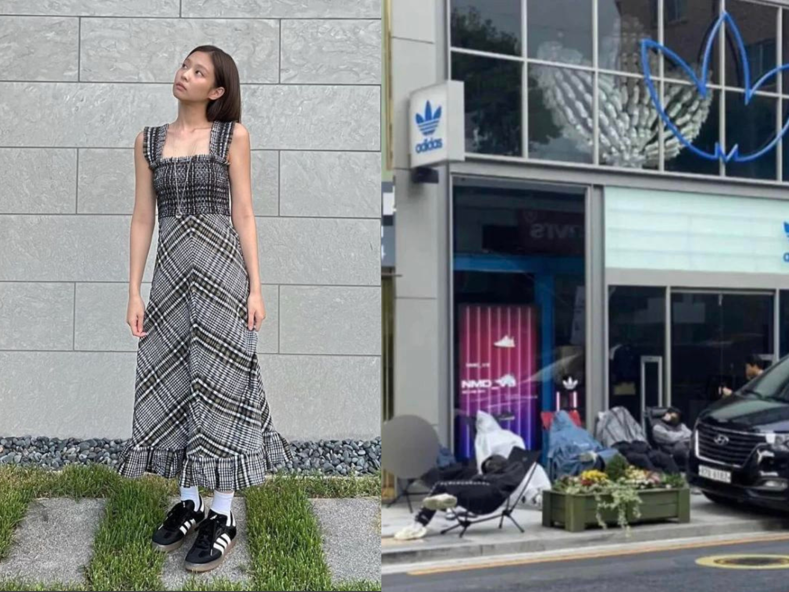 Longas filas na rua da meia-noite até... compre os novos óculos da Jennie - 5 Xếp hàng dài ở ngoài đường từ nửa đêm để... mua kính mới của Jennie - 5