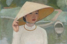 Xem tranh của danh họa Việt có tác phẩm đắt nhất trên thị trường đấu giá