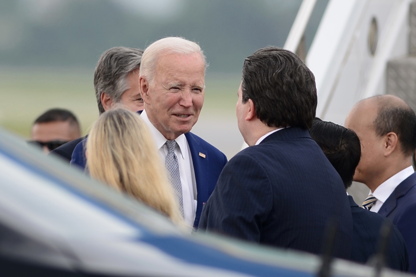 Hình ảnh đoàn xe chở Tổng thống Mỹ Joe Biden trên đường phố Hà Nội - 5