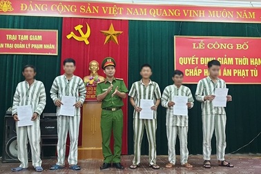 26 phạm nhân được giảm án, tha tù dịp Quốc khánh 2/9