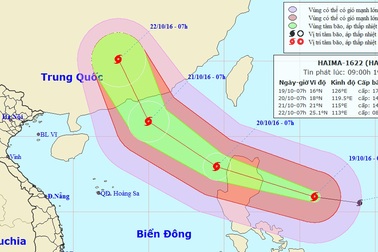 Siêu bão Haima hướng vào Biển Đông, bão Sarika tiến sát Quảng Ninh