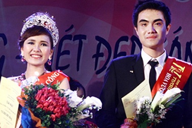 Lộ diện Hoa khôi và Hoa vương ĐH Y tế công cộng