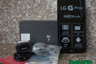 Đập hộp LG G Pro 2 chính hãng tại Việt Nam