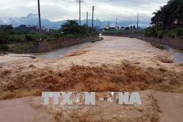 Mưa lớn gây sập tường, hở điện, 3 cảnh sát bảo vệ bị thương