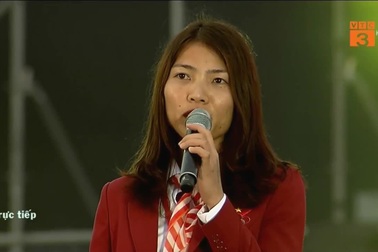 Bùi Thị Thu Thảo chia sẻ với người hâm mộ về tấm HCV điền kinh Asiad